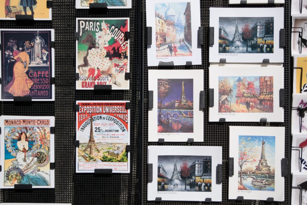 Postcards rack, Paris, France
